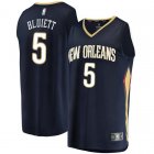 Camiseta Trevon Bluiett 5 New Orleans Pelicans Icon Edition Armada Hombre